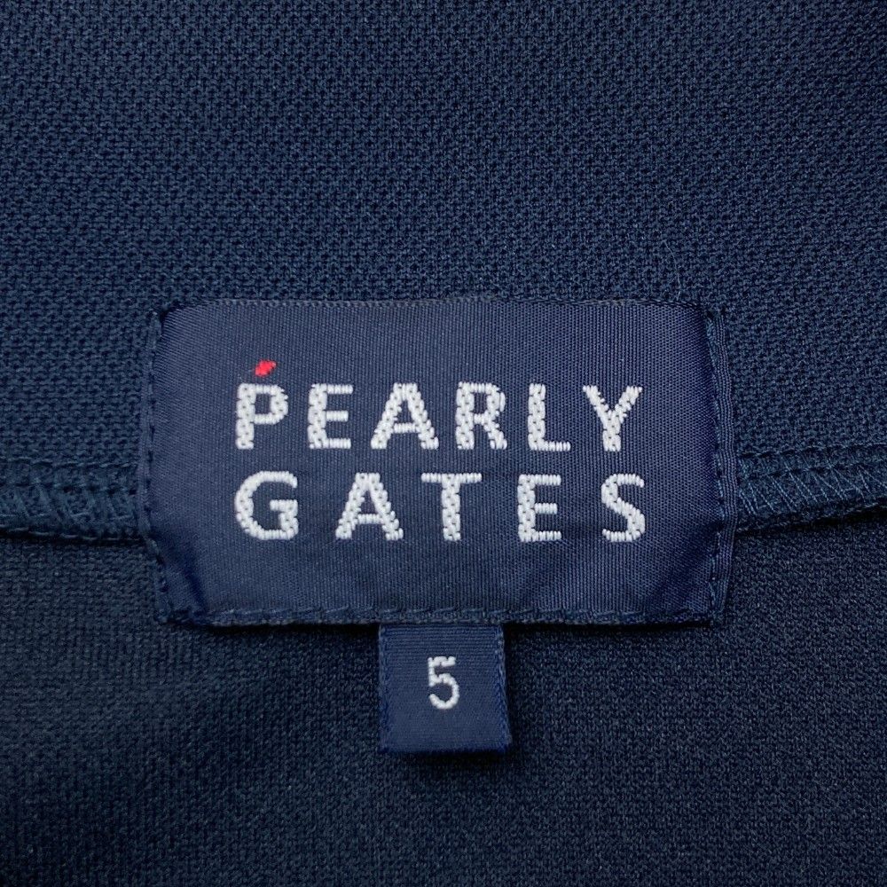 PEARLY GATES パーリーゲイツ ハーフジップ 半袖Tシャツ ワッペン ネイビー系 5 [240101220316]# ゴルフウェア メンズ  ストスト - メルカリ