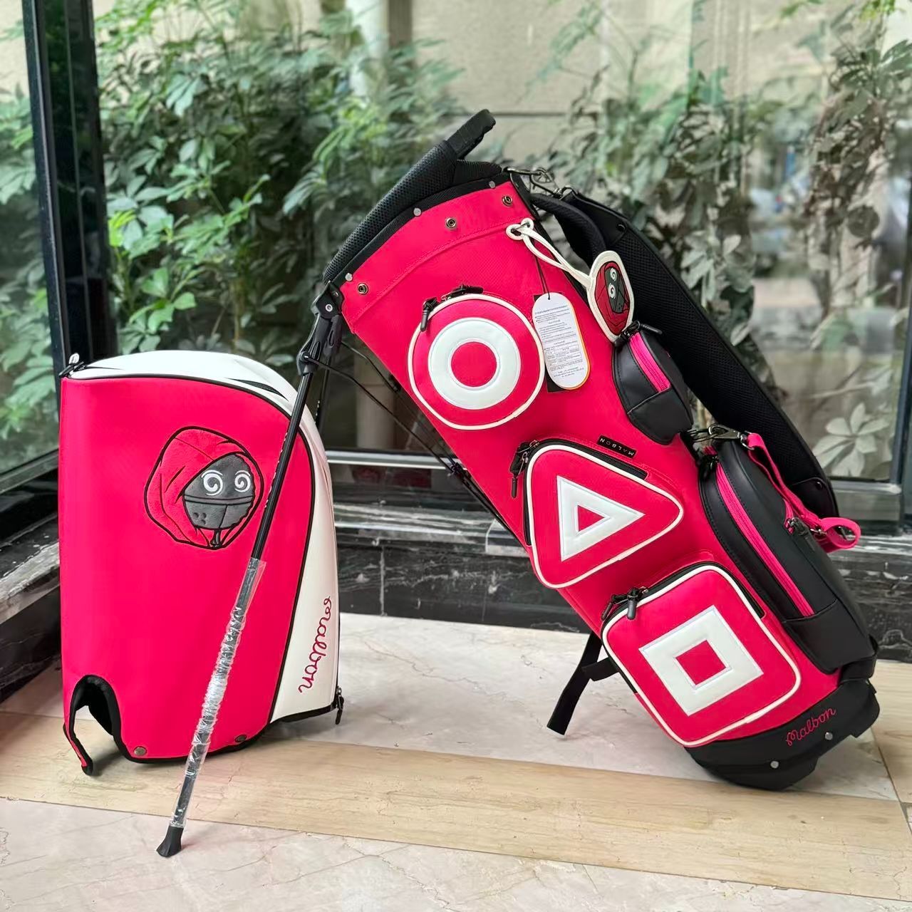 MALBON GOLF イカゲームコラボ キャディバッグ ゴルフバッグ