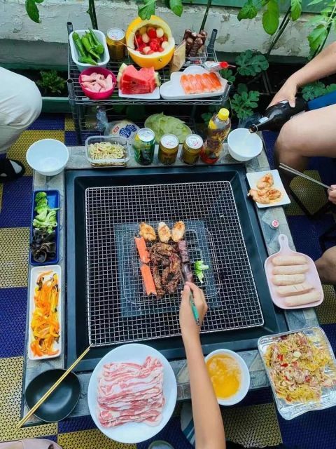 種類1：岩の板 バーベキュー 焚火台 多人用 BBQ 庭 焚火台 家族用 大型 バーベキュー テーブル キャンプ 焚火台＋焼き網5枚セット＋防水カバー  - メルカリ