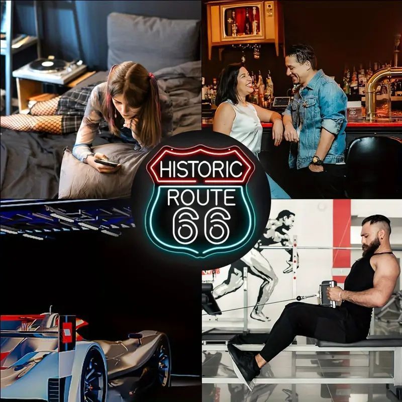 超特大❕最安値おまけ付きルート66 ネオンサイン祭り ネオン管