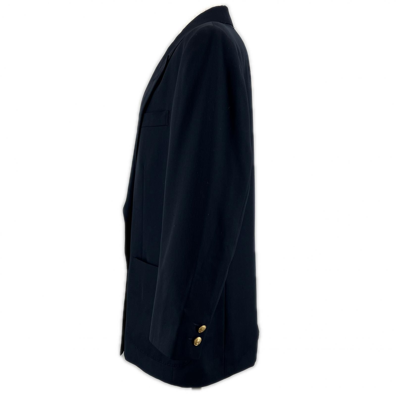 ディオール CDロゴ金ボタン テーラードジャケット ダブルブレスト ビンテージ 美品△Christian Dior SPORTS クリスチャンディオールスポーツ