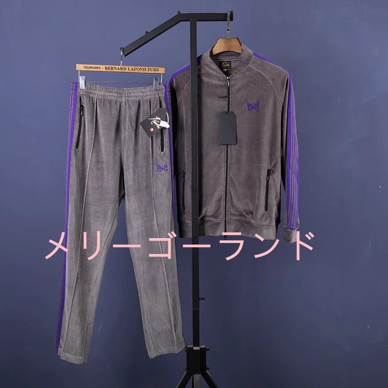 新品【 Needles】 ニードルズ セットアップ ベロア トラックジャケット パンツ 男女兼用 上下セット #N11 - メルカリ