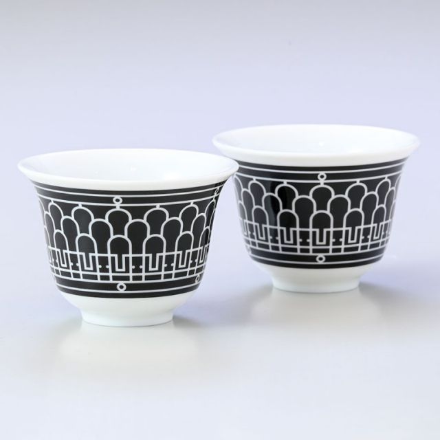 ⑮HERMES/エルメス Hデコ カップ ミニ 2客 ペア 新品 エルメス Hデコ 037133P2 スモールカップ No2 ペア 62ml