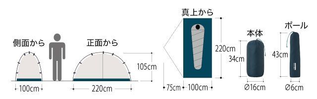 モンベル クロノスドーム1 オレンジ