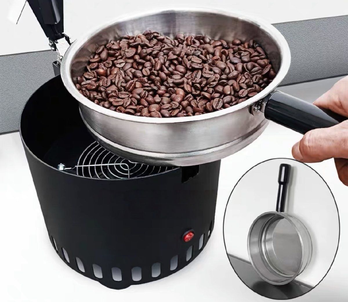 焙煎コーヒー豆用容量600g家庭用冷却機 急速冷却システム