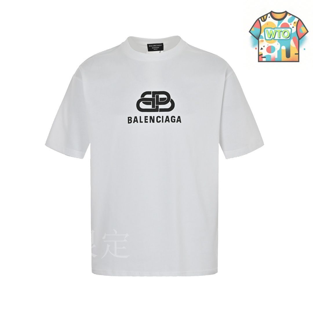 今日特価】Balenciaga Classic Lock Print Short Sleeve Tee-3