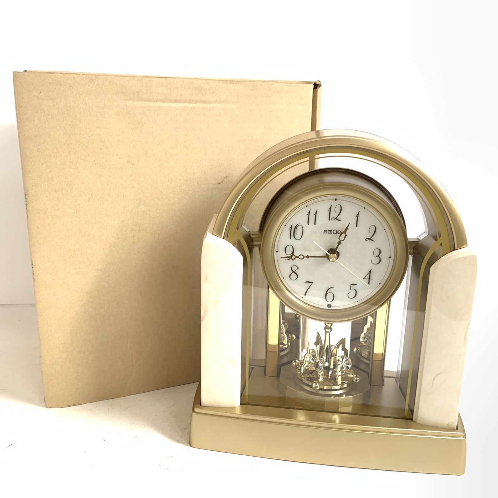 SEIKO置き時計 アナログ 電波時計 BY236G