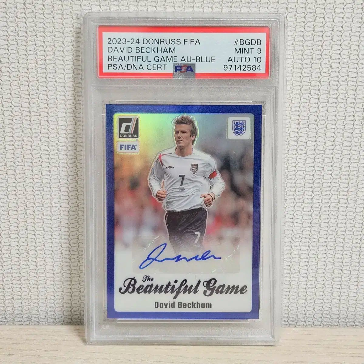 2025 ー 24 donruss₍ドンラス サッカー ベッカム オート カード 営業 PSA9