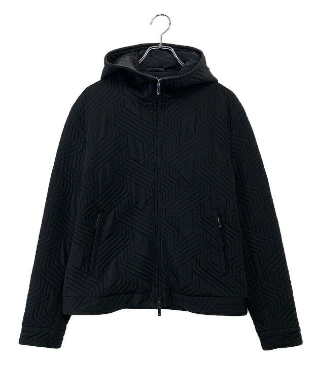 EMPORIO ARMANI H31R41 C1247 Parker パーカー 状態 B サイズ48 ブラック エンポリオアルマーニ
