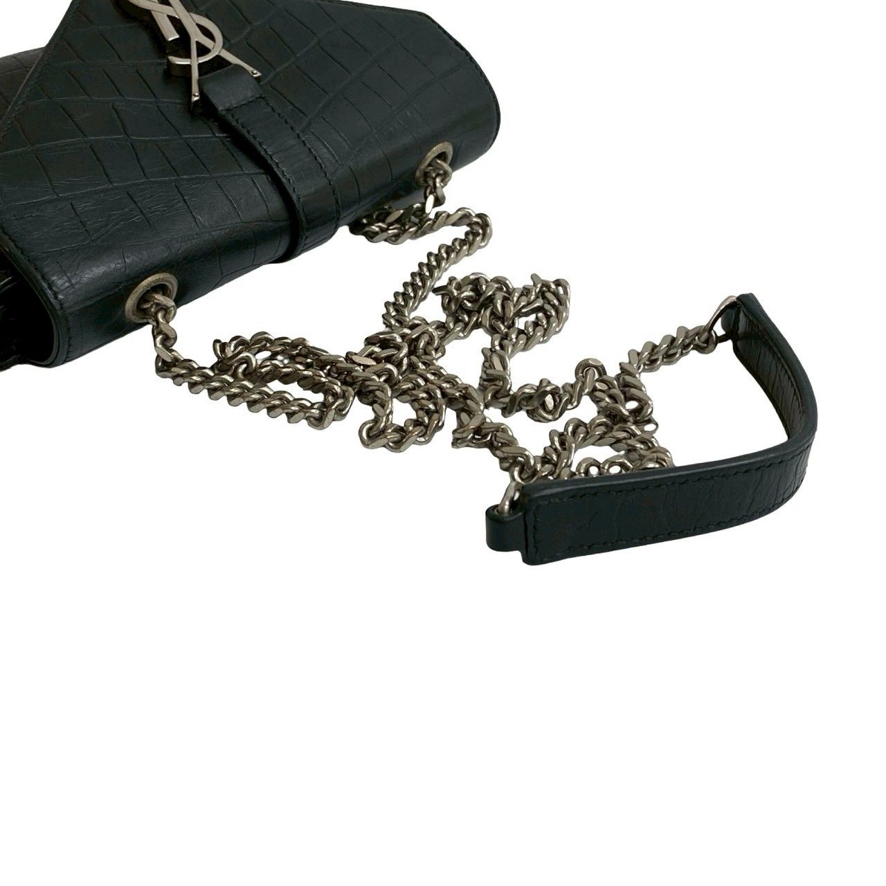 極美品　サンローランパリ　YSL ショルダーバック 極 美品 SAINT LAURENT PARIS サンローランパリ YSL ロゴ 金具