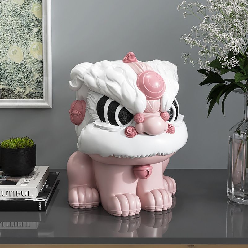 インテリア雑貨 オブジェ オーナメント 置物 中国 ライオン 獅子