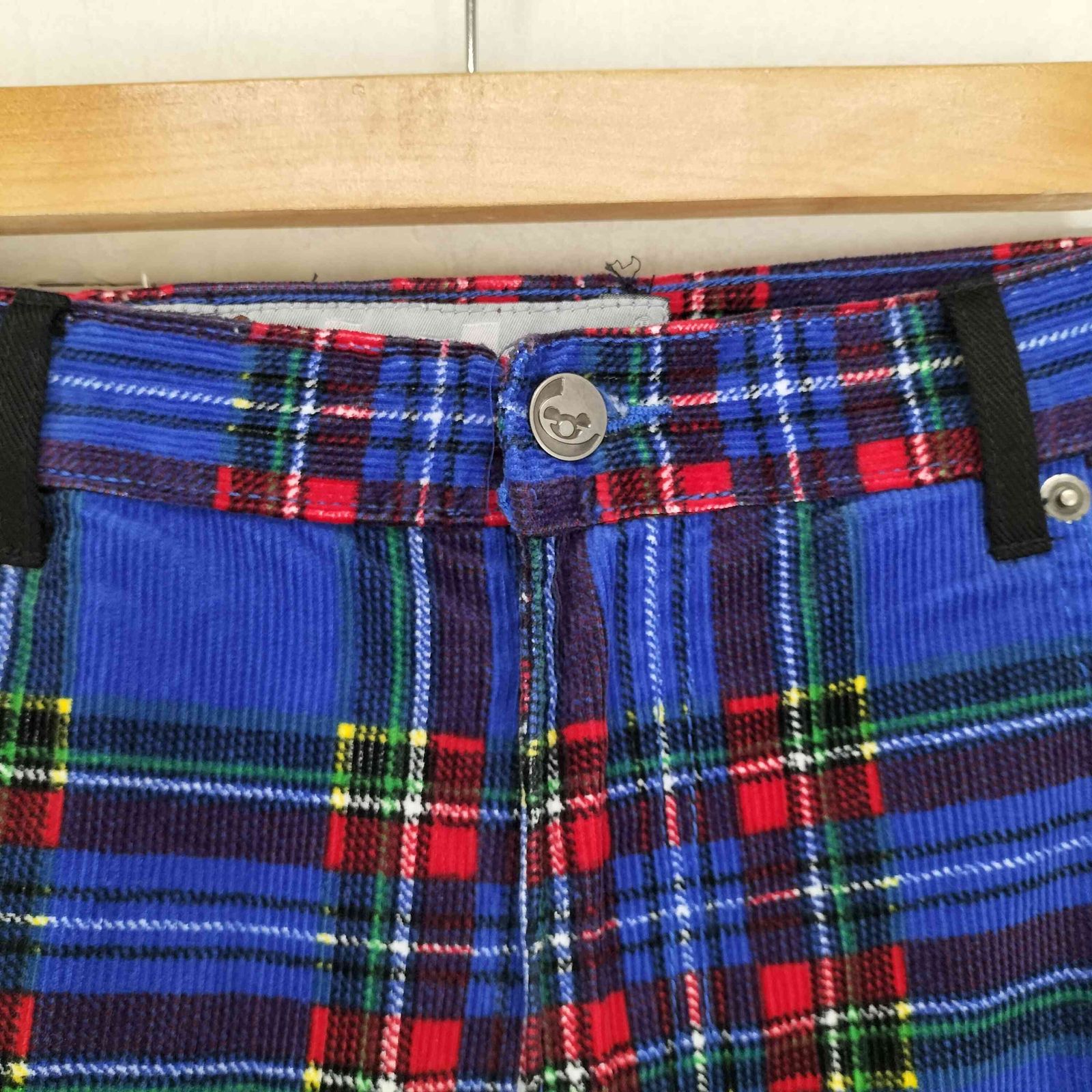 stuka (ストゥーカ) チェックバギーパンツ ブルー サイズ:36