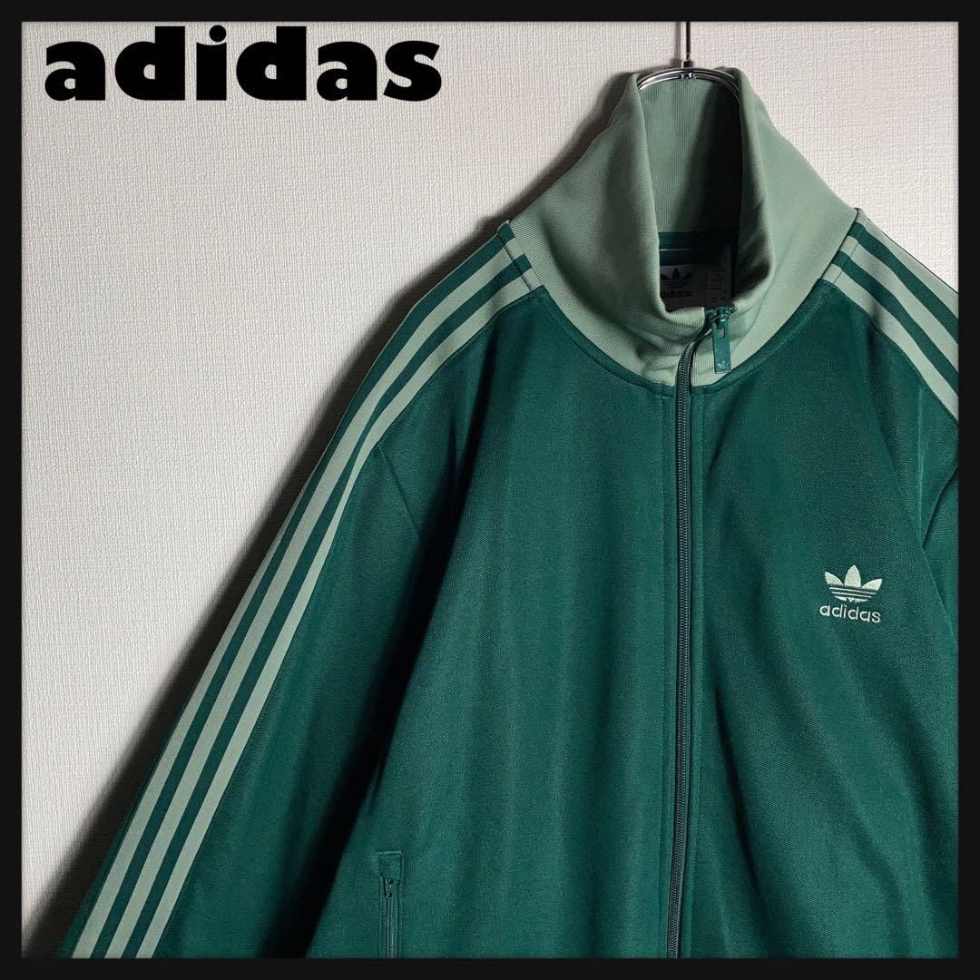【超希少】adidasジャージ　人気カラー　カーキ　緑　ビッグサイズ3XLサイズ 2025年最新】Yahoo!オークション -adidas 緑 ジャージの中古品