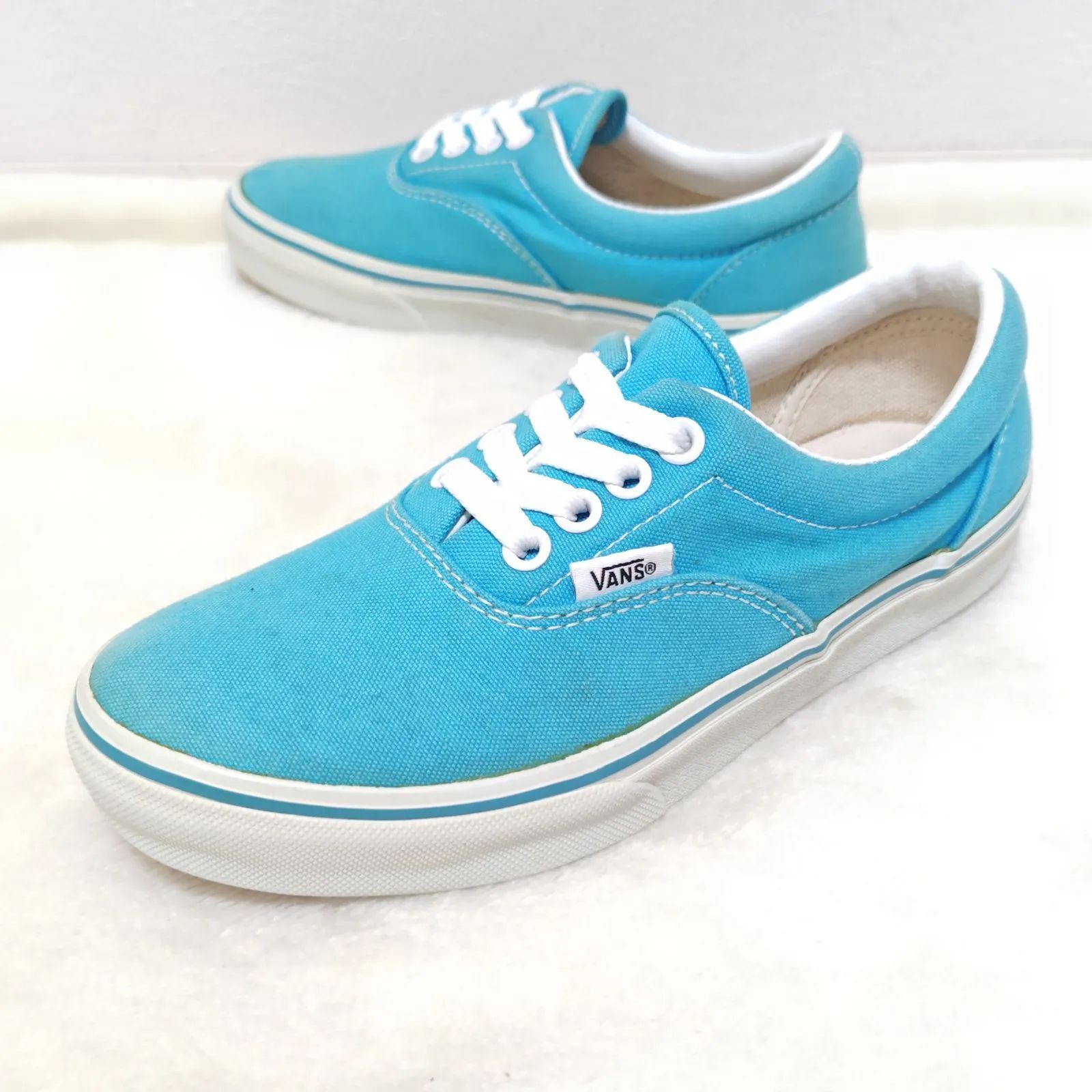 VANS】バンズ ヴァンズ スニーカー ローカット エラ ERA シューズ V95CLA キャンパス おしゃれ カジュアル VANS OFF THE  WALL ターコイズ ブルー 青 レディース サイズ23.5cm/M16449jH - メルカリ