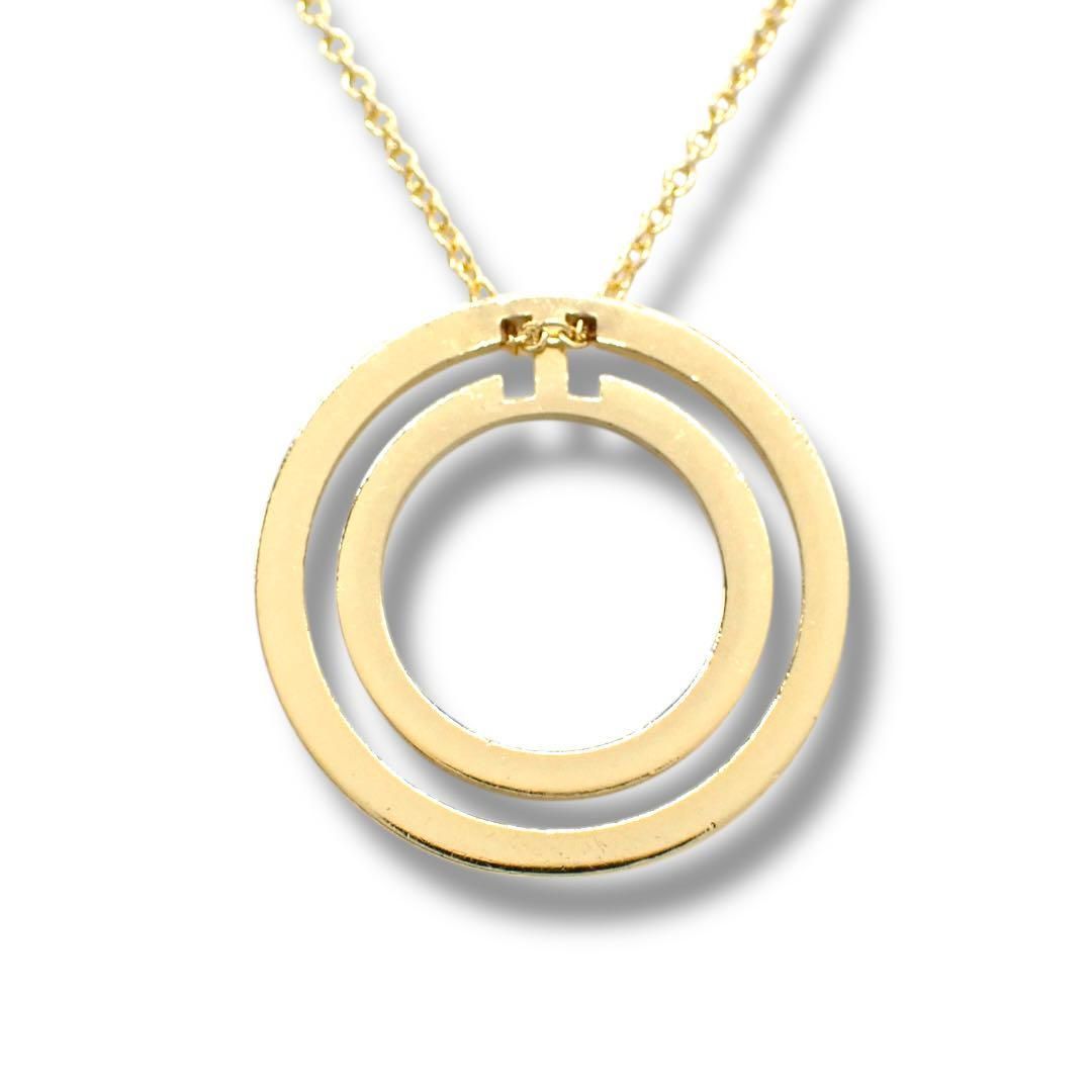 ティファニー T TWO ネックレス K18 YG 750 ゴールド 4151