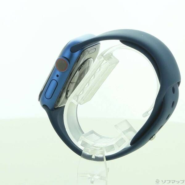 〔 品〕 Apple Watch Series 7 GPS Cellular 41mm ブルーアルミニウムケース アビスブルースポーツバンド 251