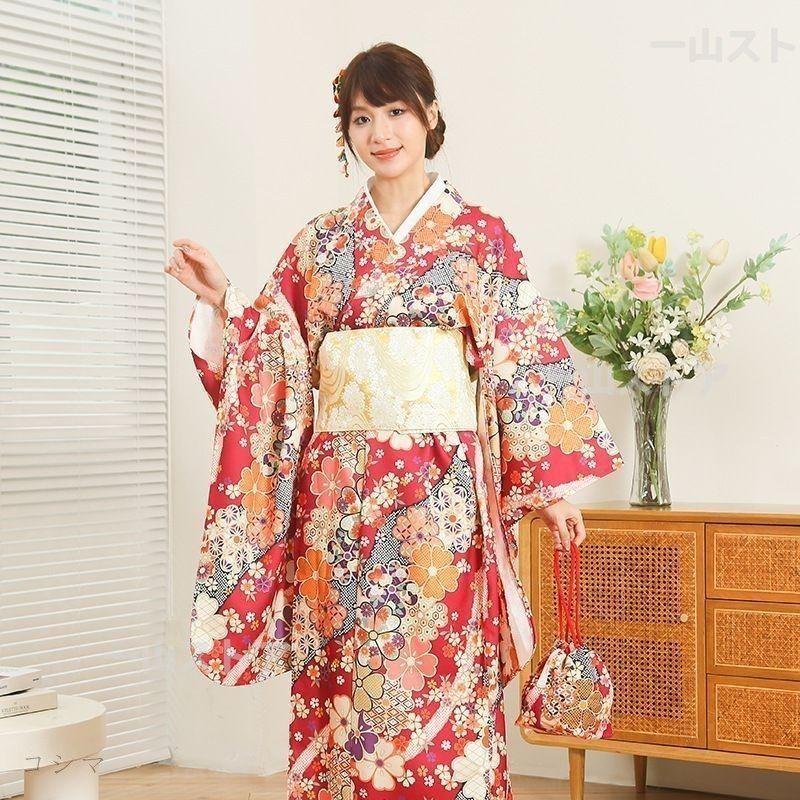 【商談中】振袖　正絹　着物　成人式　セット　仕立て上がり 振袖 正絹 着物 成人式 フルセット 仕立て上がり 振袖セット 商談中