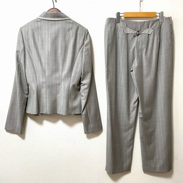 anc ケンゾー KENZO パンツスーツ セットアップ ツーピース グレー系 ピンク系 ストライプ レディース 969945