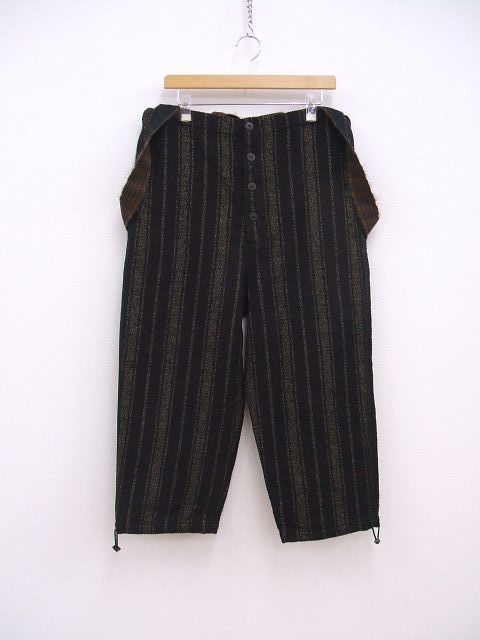 toogood sweep trouserサスペンダーパンツ 定価165000円 パンツ 21AW ブラック系 ブラウン メンズ トゥーグッド 2-1115T♪