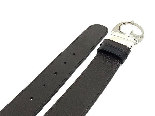 □新品同様□ GUCCI グッチ レザー リバーシブル ベルト メンズ