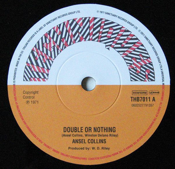 英7” Ansel Collins / Dandy Livingst Double Or Nothing