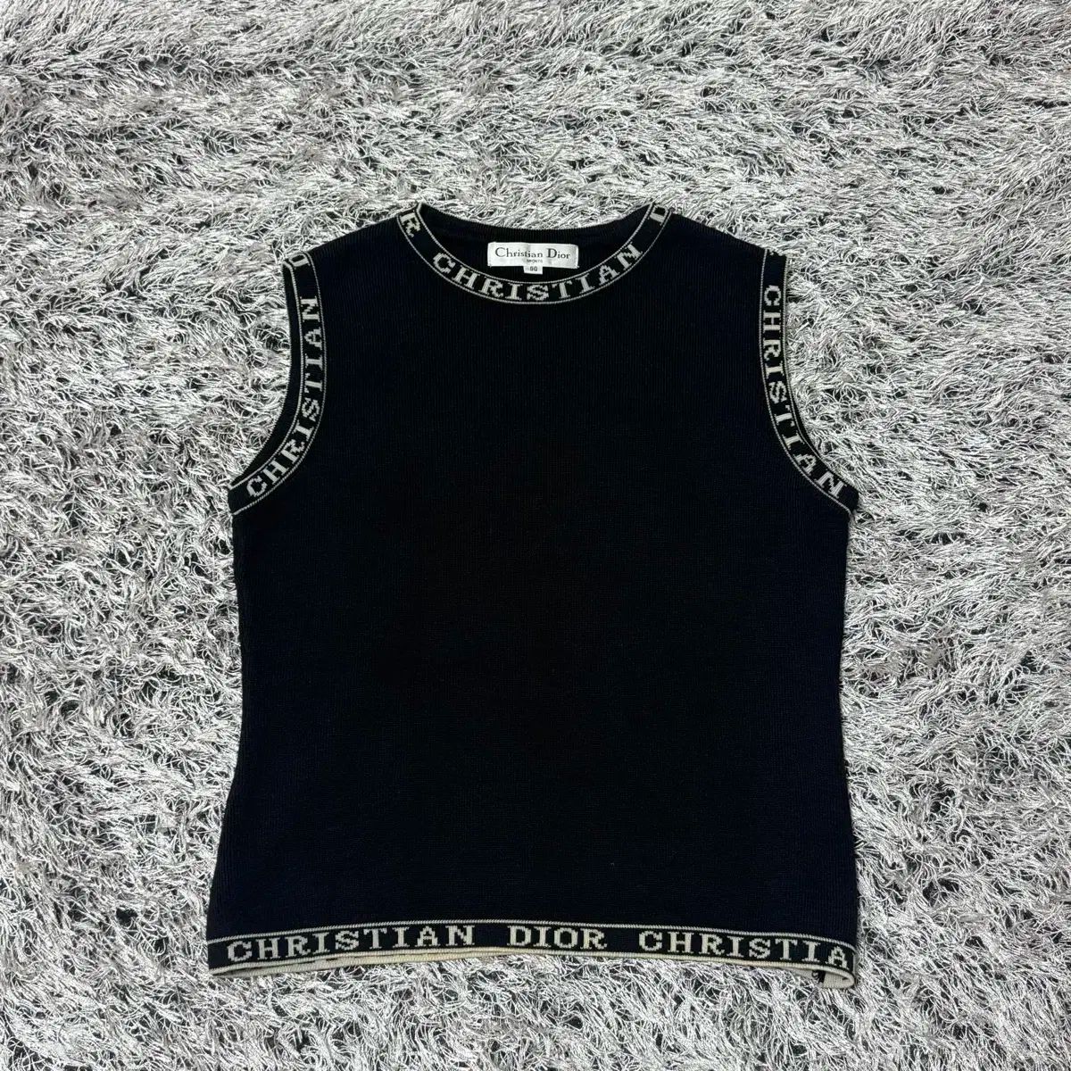 クリスチャン Dior ディオール スポーツ 90s スペルロゴ ニット ベスト 90