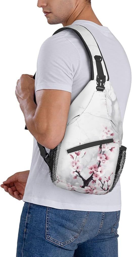 DADABULIU] ボディバッグ 桜 花 和風 斜め掛け ショルダー バック