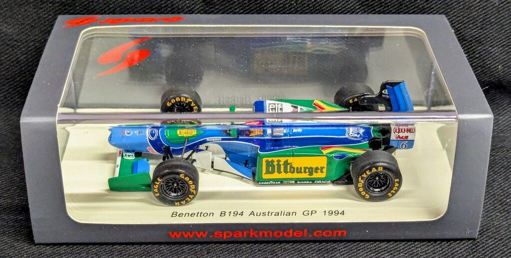 Spark model 1/43 Benetton B194 No.6 Australian GP 1994 Johnny Herbert S4484