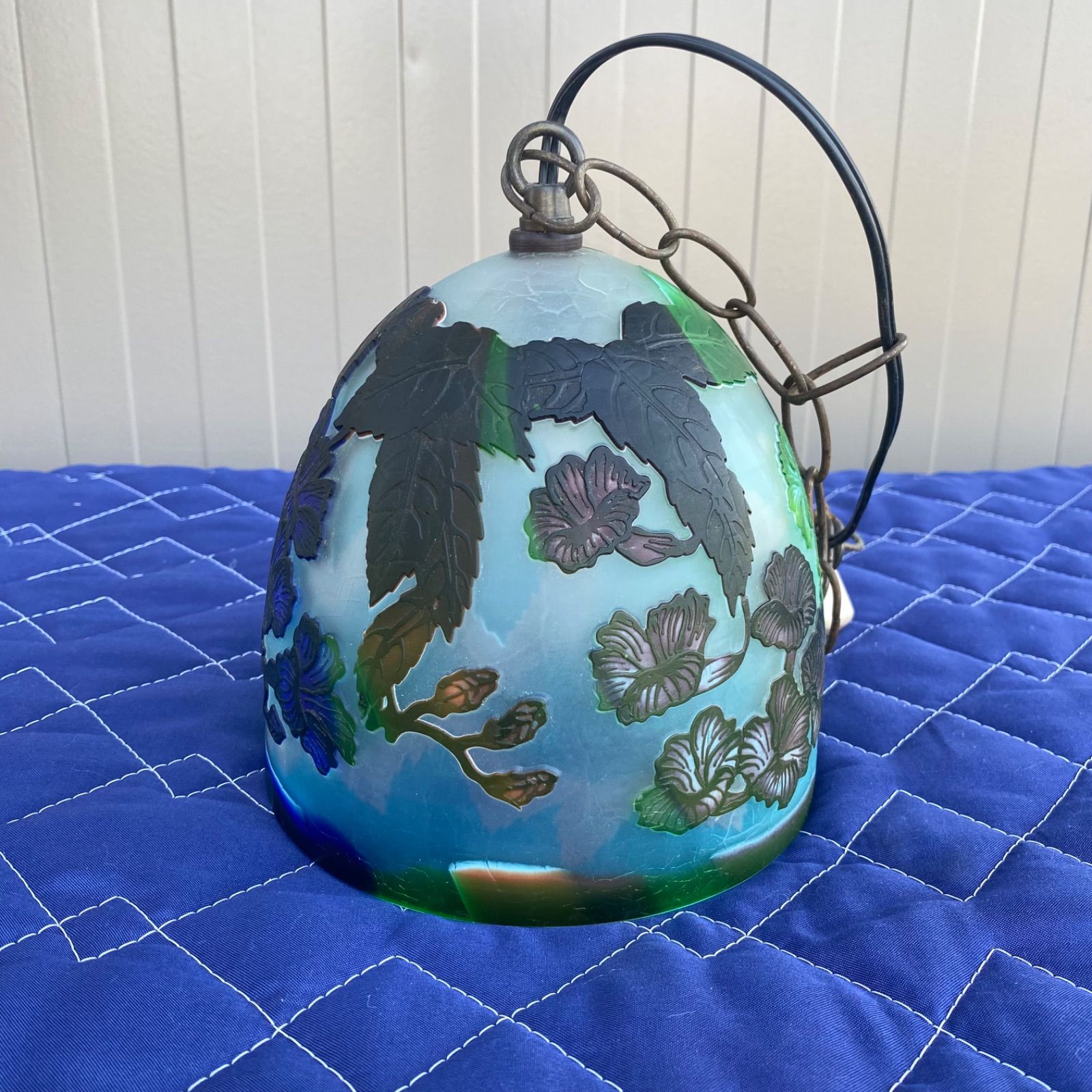 イタリア　ベネチアンガラス　murano ミルフィオリ　ランプシェード　灯具 イタリア ヴェネチアン MURANO ランプシェード 硝子ガラス工芸品