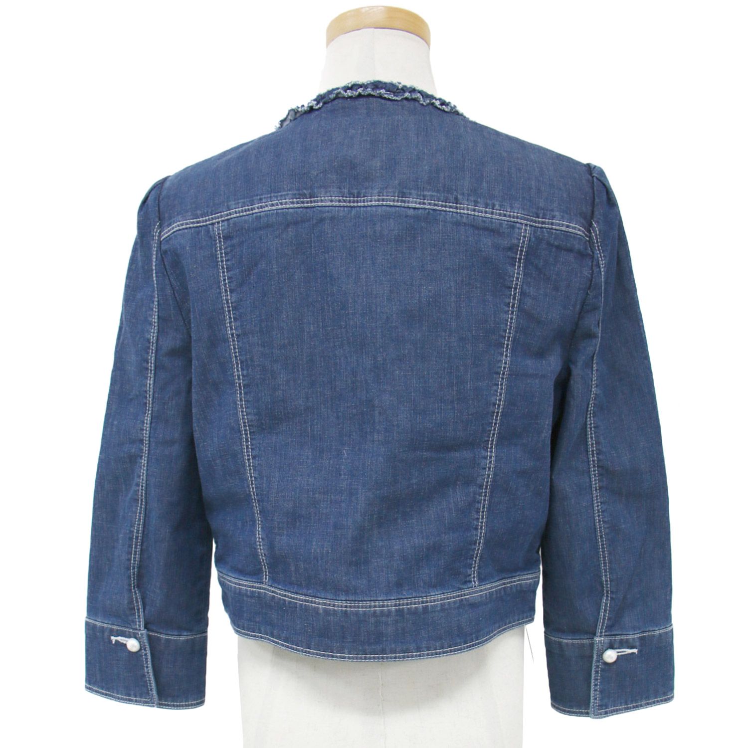 M'S GRACY ダークブルーデニムジャケット 38号 MS GRACY エムズグレイシー ジャケット アウター 23春夏 ブルー
