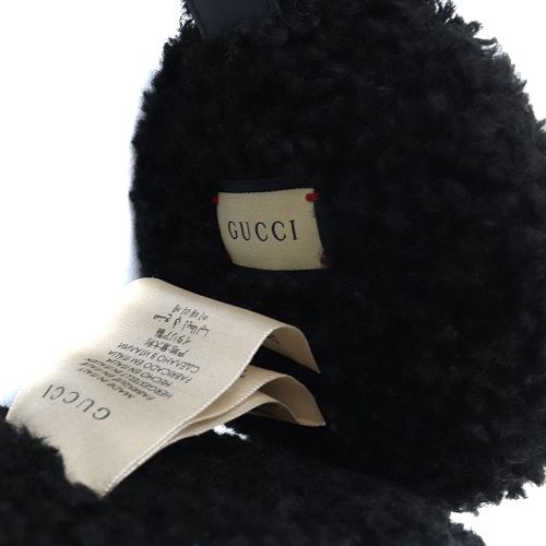 未使用品✨極美✨GUCCI 黒 ファー イヤーマフ GGロゴ 未使用品✨極美✨GUCCI 黒 ファー イヤーマフ GGロゴ 未使用品