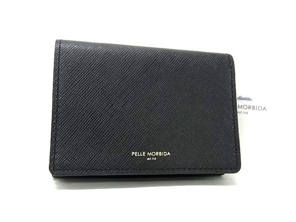 PELLE MORBIDA ブラックレザー財布 ペッレモルビダ PELLE MORBIDA 二つ折り財布 Barca バルカ