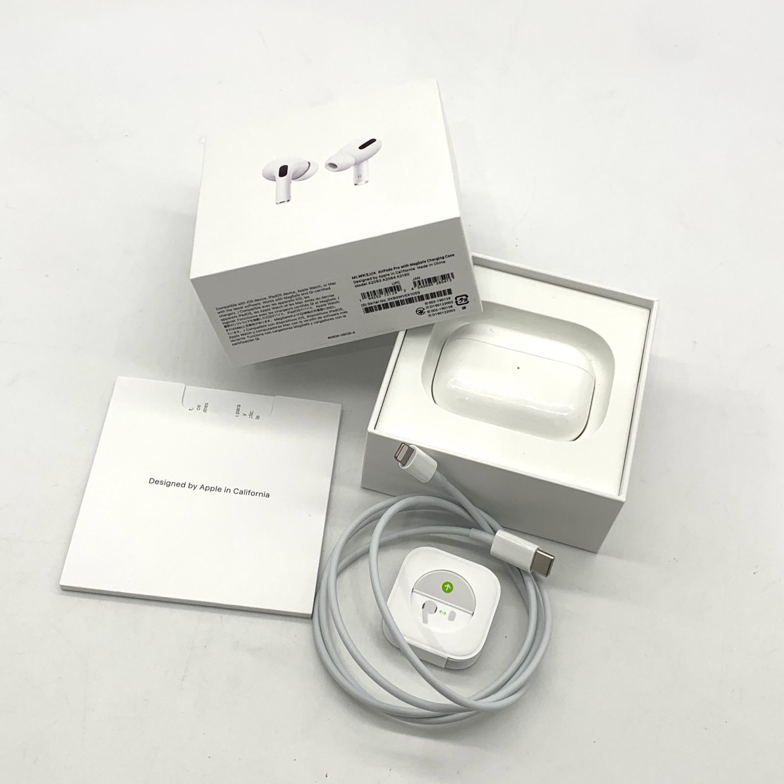 ▽【動作確認済み】Apple AirPods Pro MLWK3J/A ワイヤレスイヤホン 箱