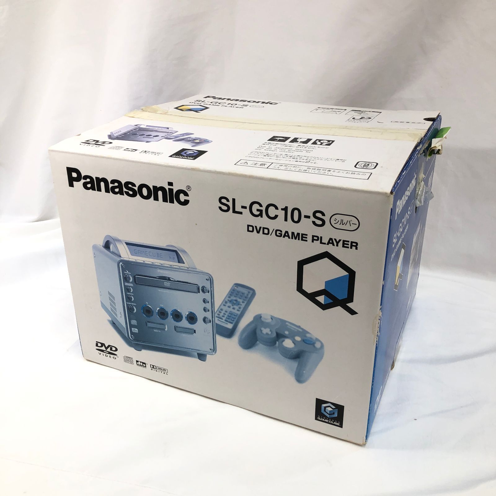 Panasonic SL-GC10 GAMECUBE 互換機 ジャンク品 外箱 純正リモコン ブロードバンドアダプタ付き