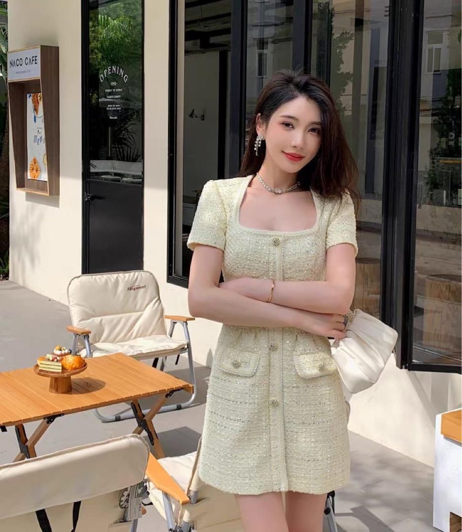 高見え春夏モテ服デート用ドレス キャバ