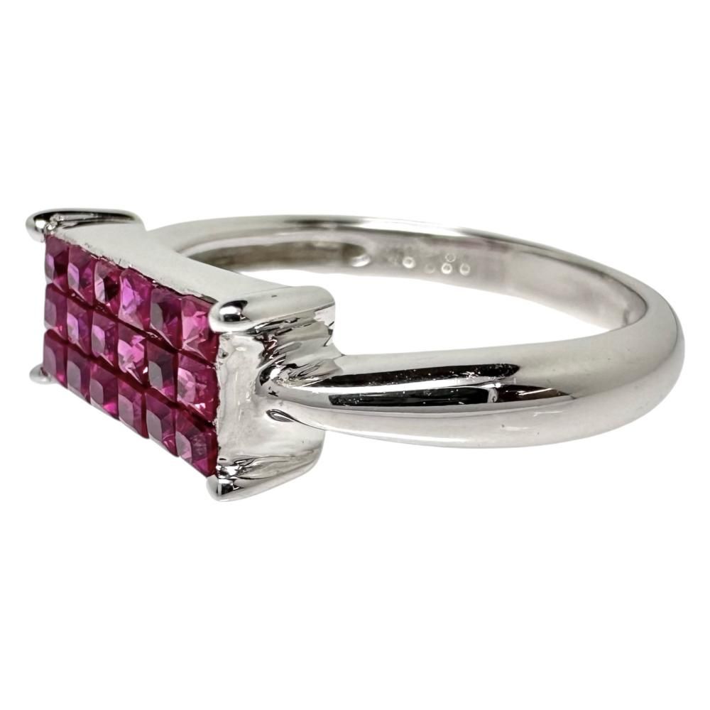 12号 ルビー(ミステリーセッティング) 0.40ct リング・指輪