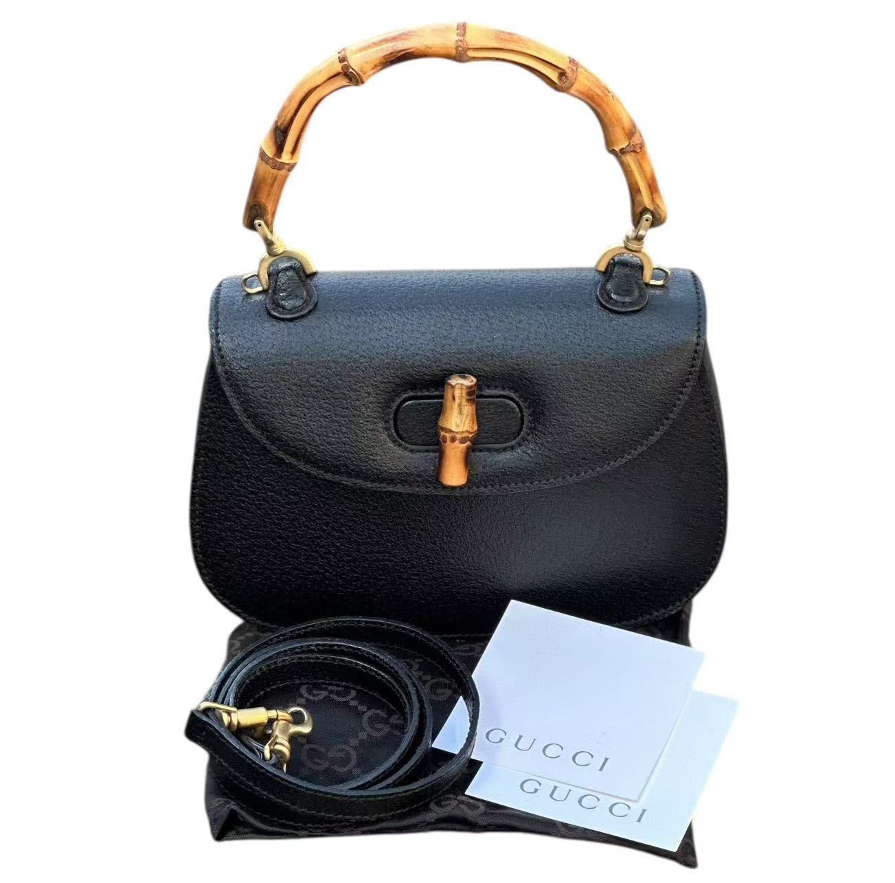 ◇美品◇GUCCI グッチ◇バンブー◇カーフ レザー 本革◇ハンド トート