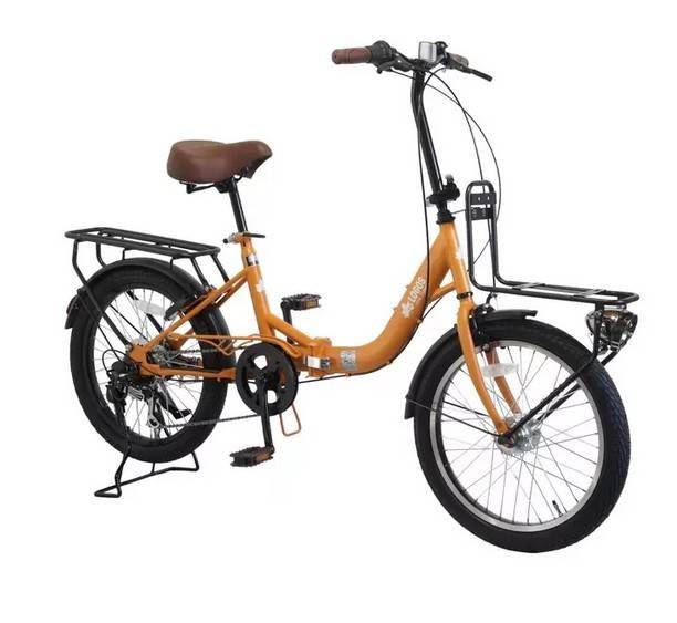 ロゴス 20インチ 折り畳み自転車 LG-20FD オレンジ 7643