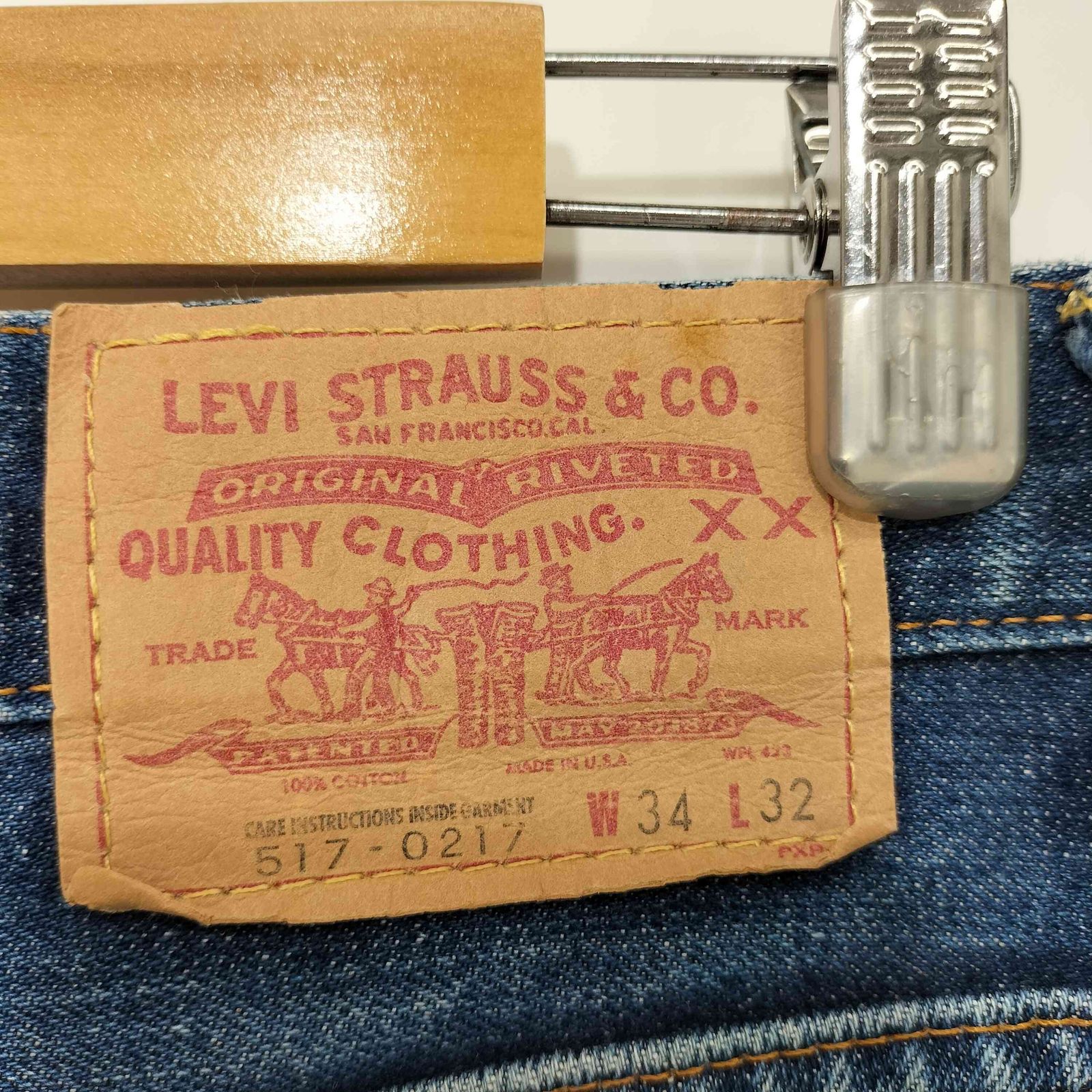 リーバイス Levis 99年製 USA製 バレンシア工場 517 フレアデニム 
