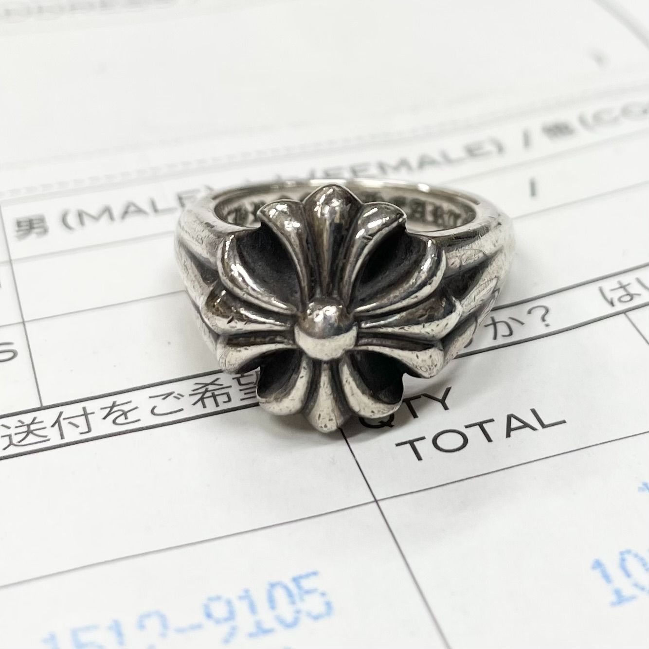 インボイス付き 美品 CHROME HEARTS カットアウト スモール CHプラス ...