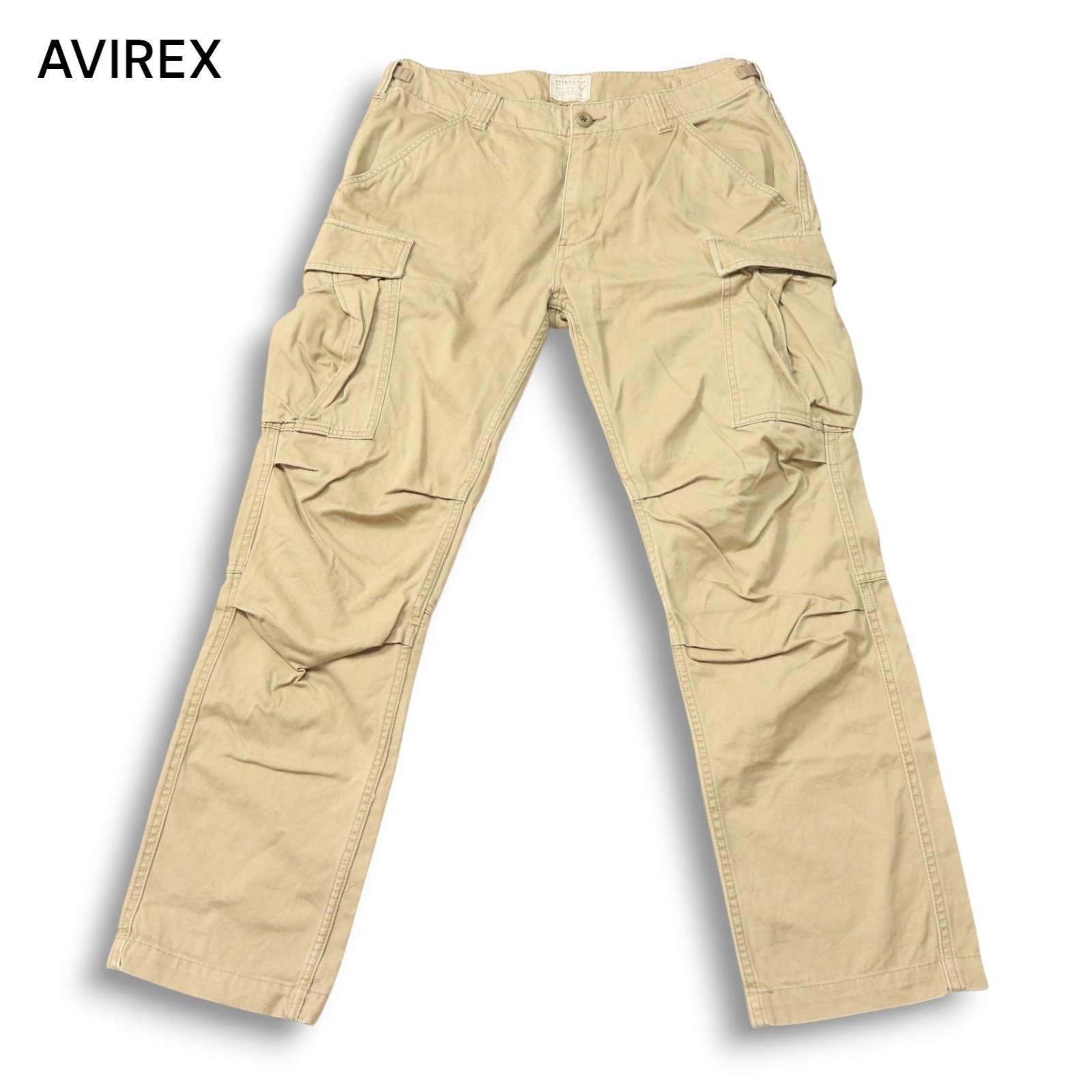 【本物保証，限定セール】 AVIREX アヴィレックス 通年 6116075 SLIM FIT CARGO PANTS★ ミリタリー スリムフィット カーゴ パンツ Sz.XL メンズ ワークパンツ・カーゴパンツ・ペインターパンツ