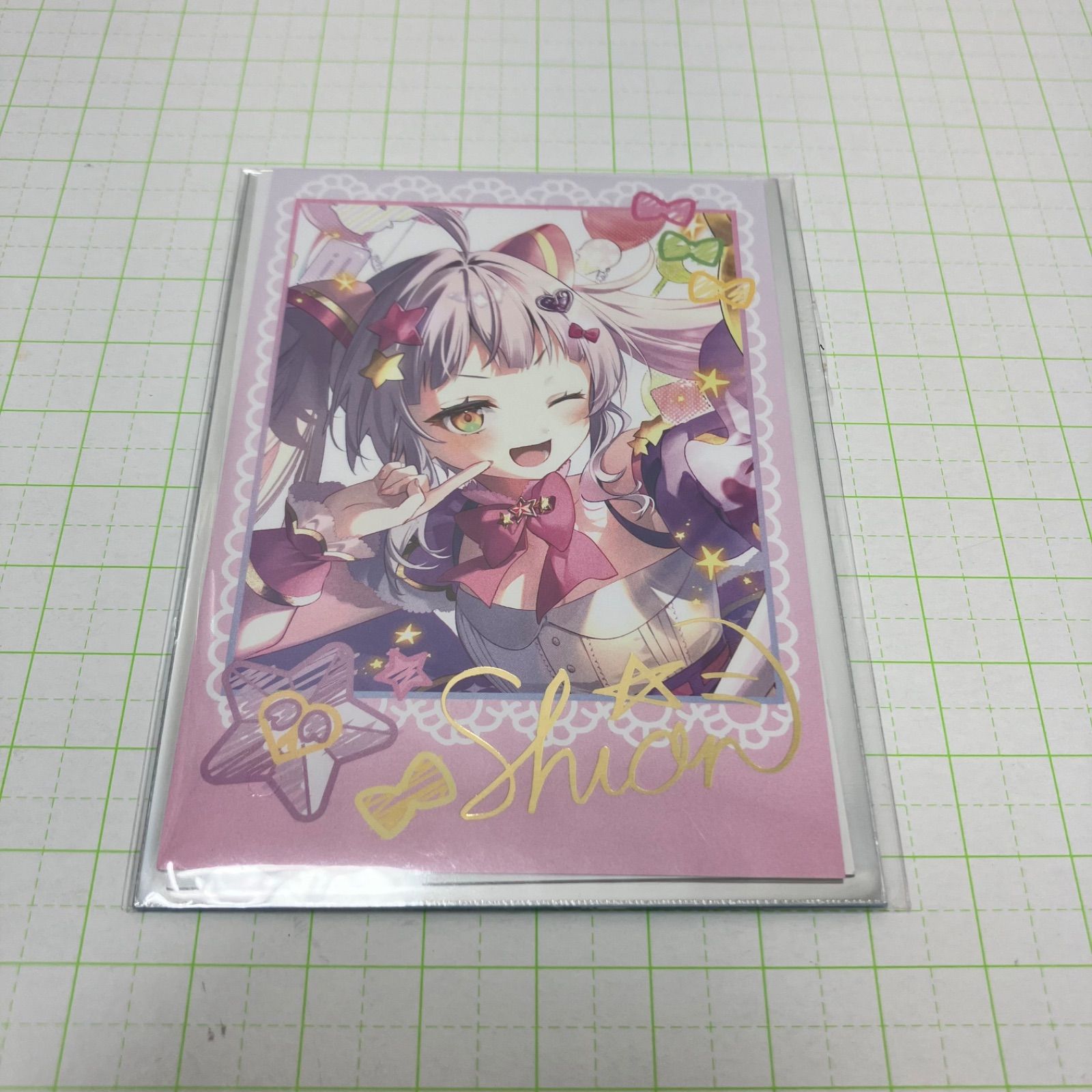 瀬戸店】紫咲シオン 誕生日記念2024 グッズ3点セット（チェキ風