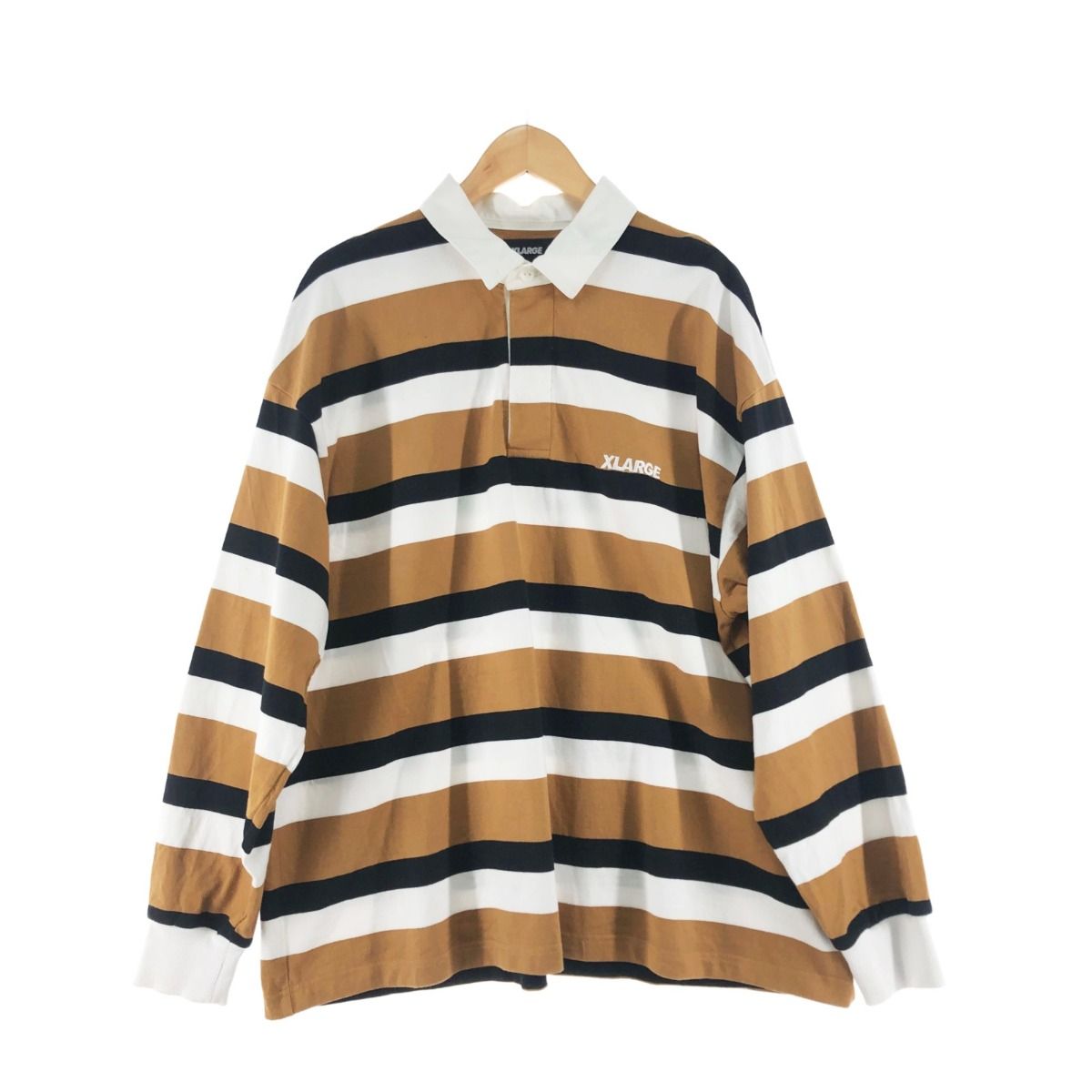 【XLARGE】 ストライプ ラガーシャツ 楽天市場】ラガーシャツ（ブランドエクストララージ）（トップス