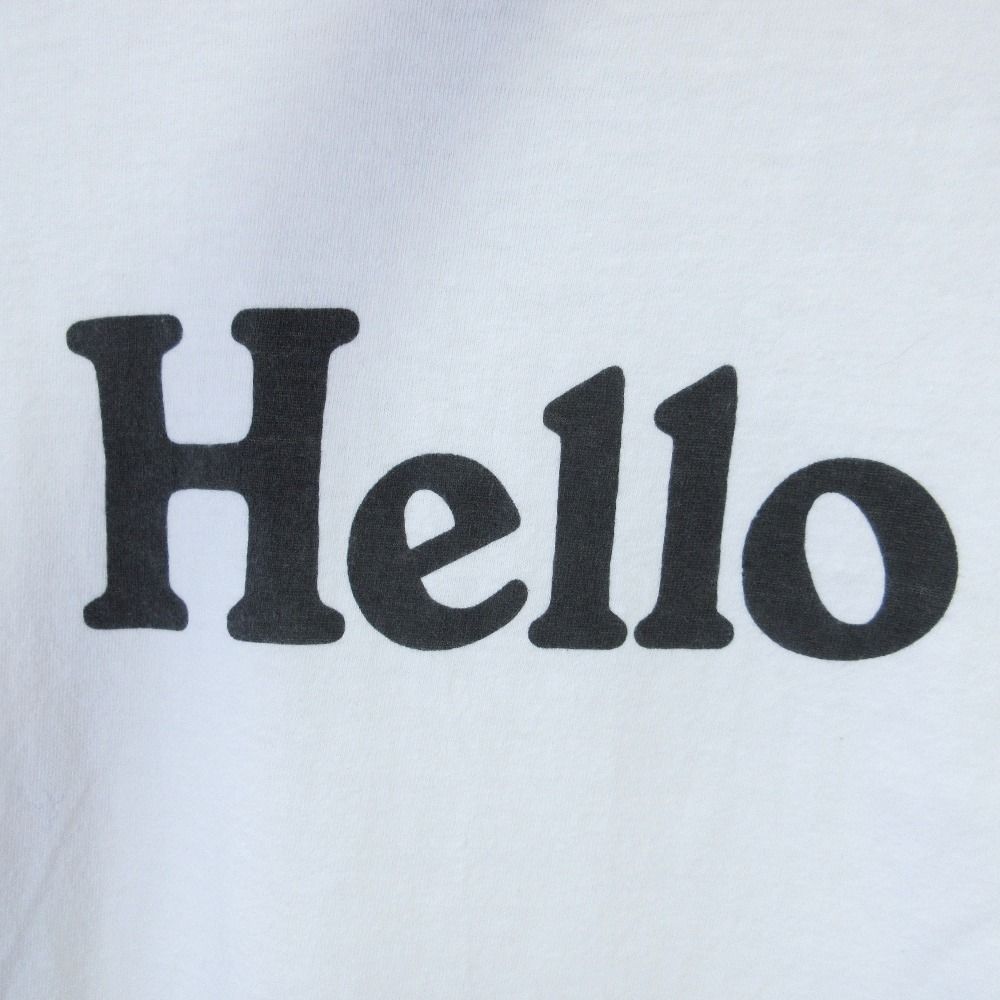 超希少★マディソンブルー 半袖 スタンプ ロゴ スウェット 01 白 良品 22SS MADISON BLUE マディソンブルー HELLO CREW NECK TEE