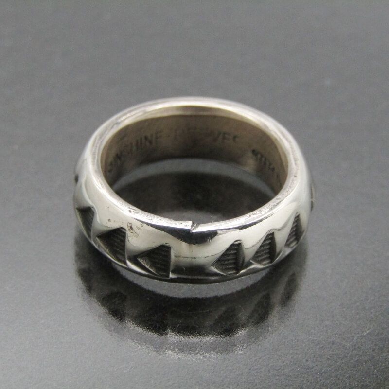 Sunshine Reeves ナバホ族 リング スタンプワーク サンシャイン