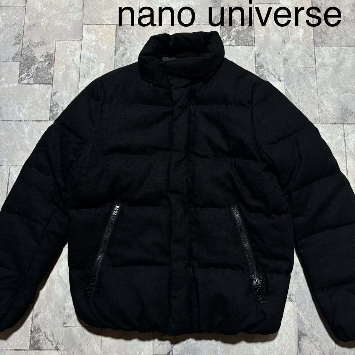 nano universe ナノユニバース ダウンジャケット Dnwnjacket ウール混 