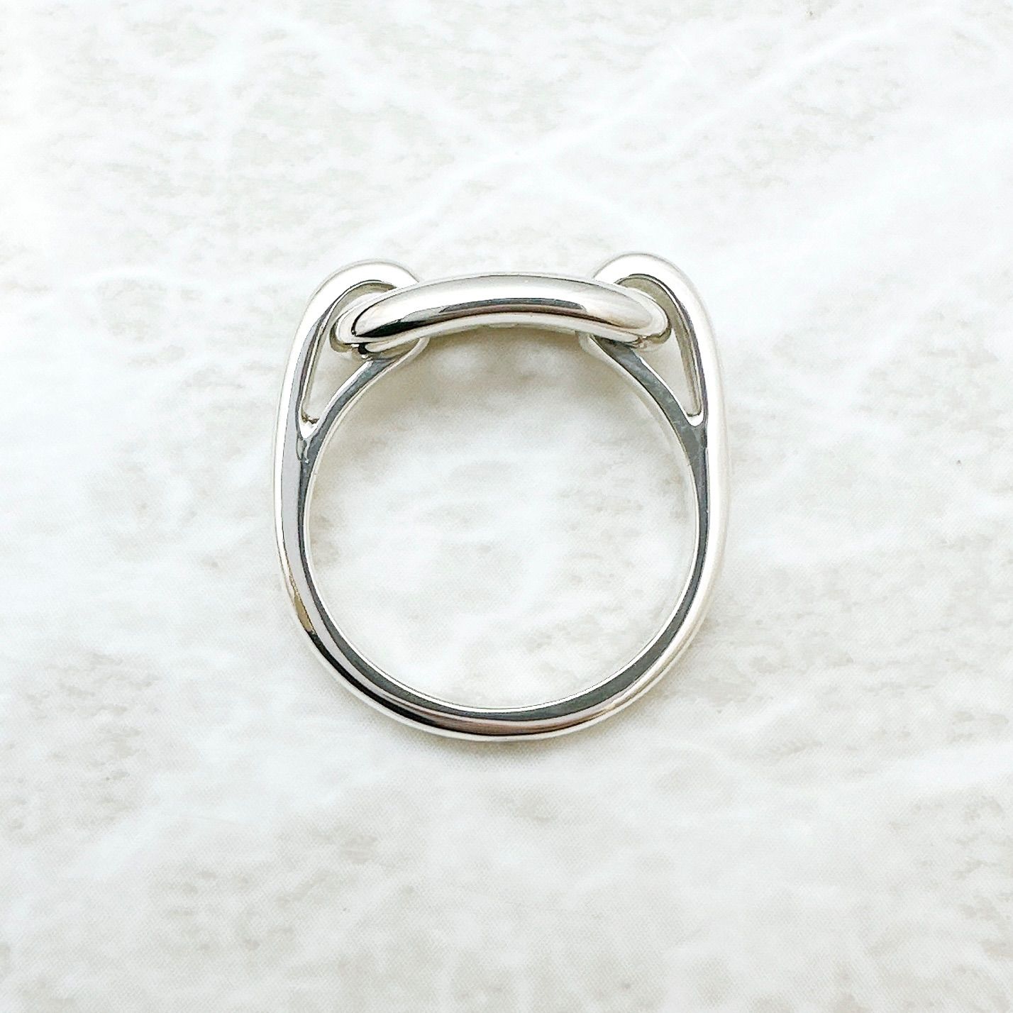 美品🌟HERMÈS シェーヌダンクル シルバー リング 50 約10号 U - メルカリ