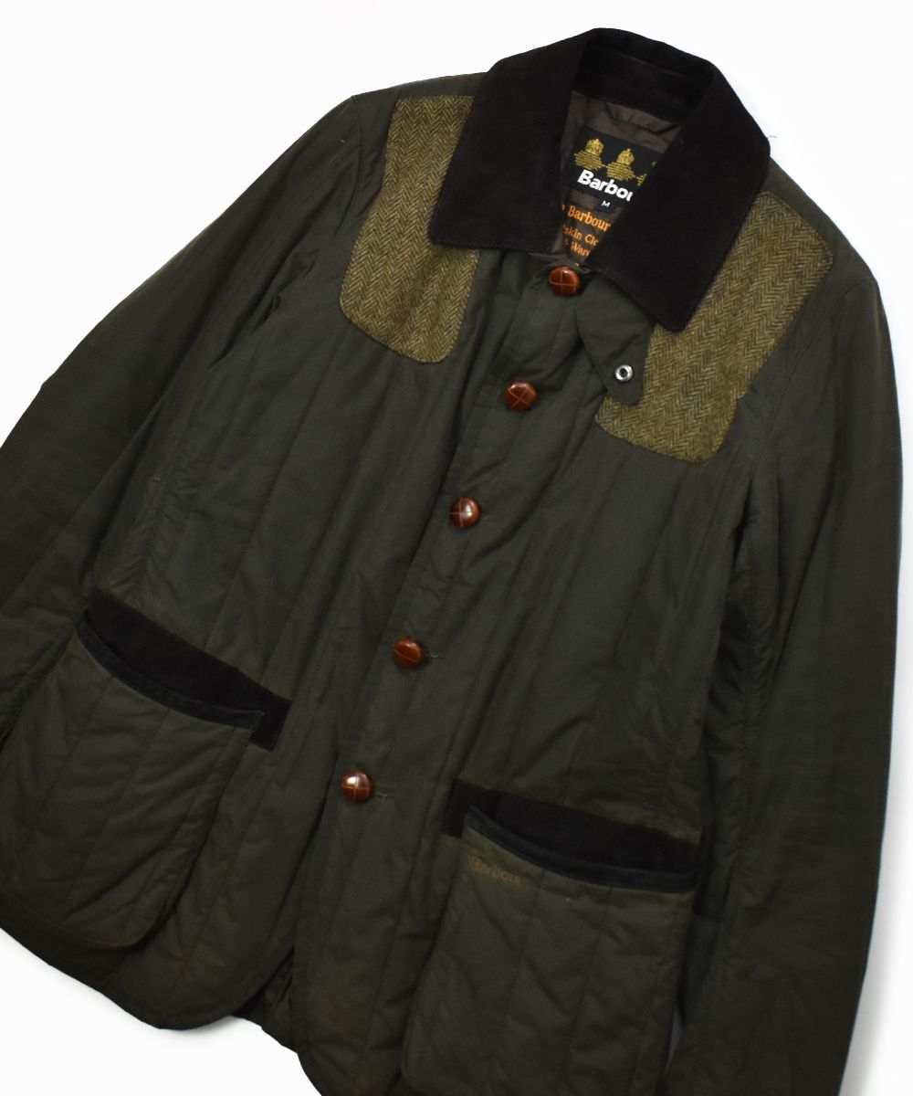 Barbour×TOKITO SPORTING QUILT JACKET Mポリエステル100％皮革