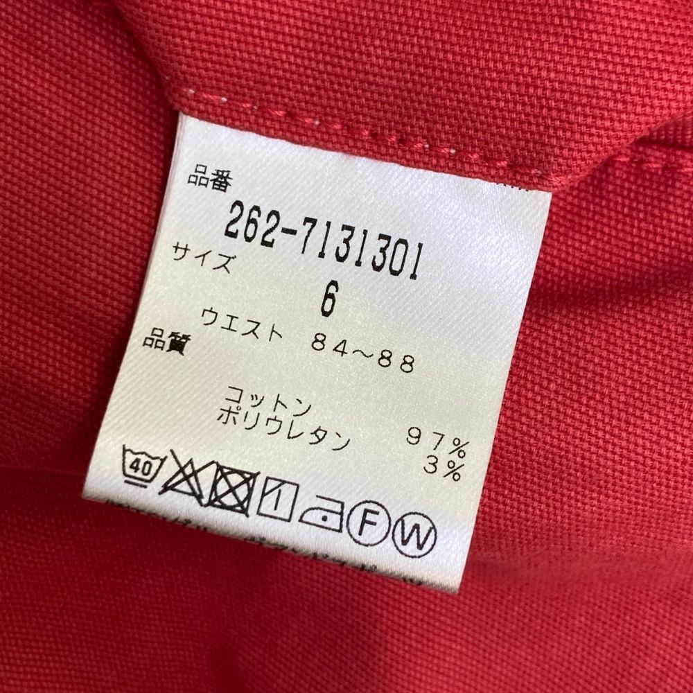 サイズ：6 JACK BUNNY ジャックバニー ストレッチパンツ レッド