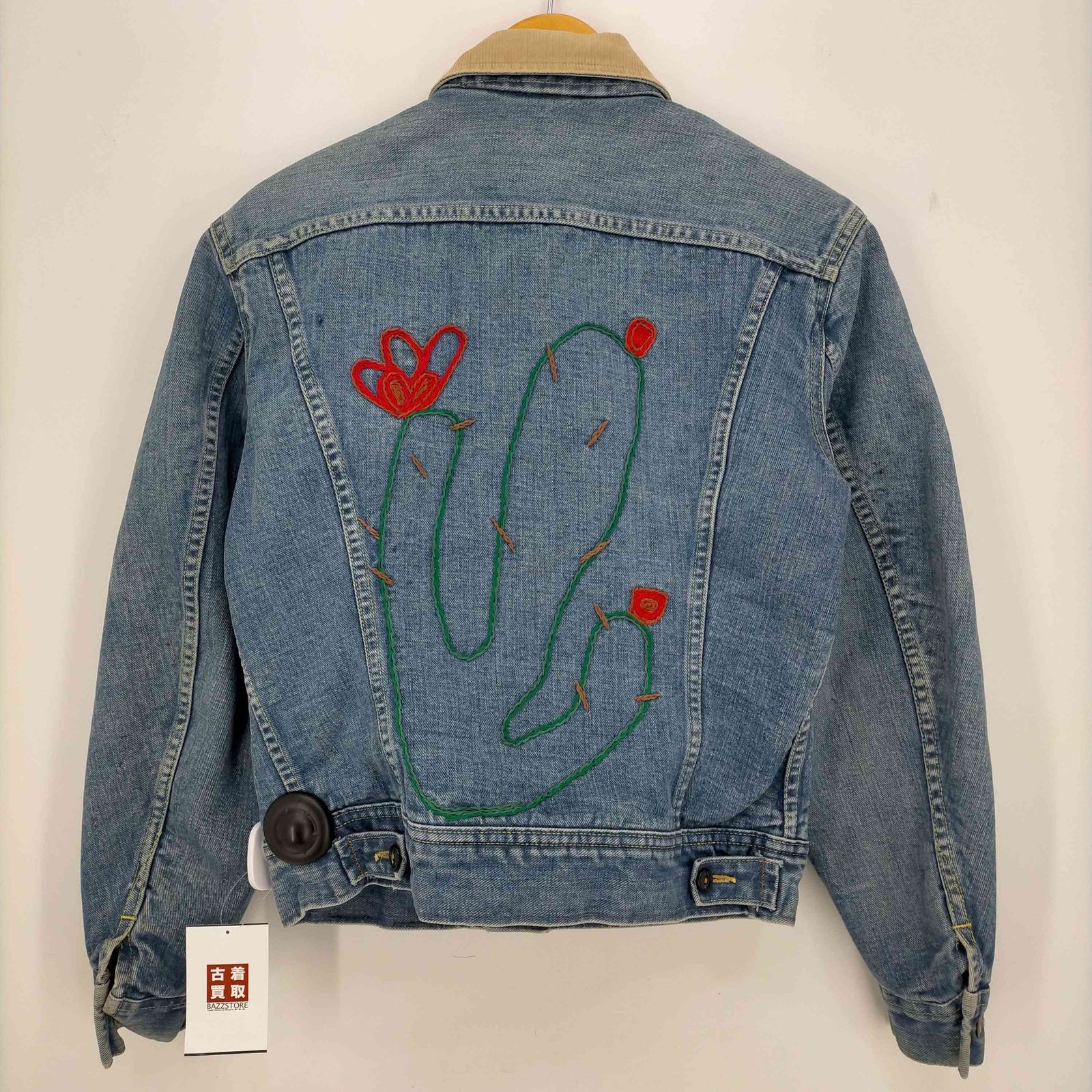リー Lee 76-78年製 STORM RIDER USA製 縦じま 背面刺繍 デニム 